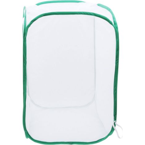 1 terrarium pliable en maille, 60x40x40 cm, vert, pour élevage de papillons et chenilles, observation pédagogique (1/5)