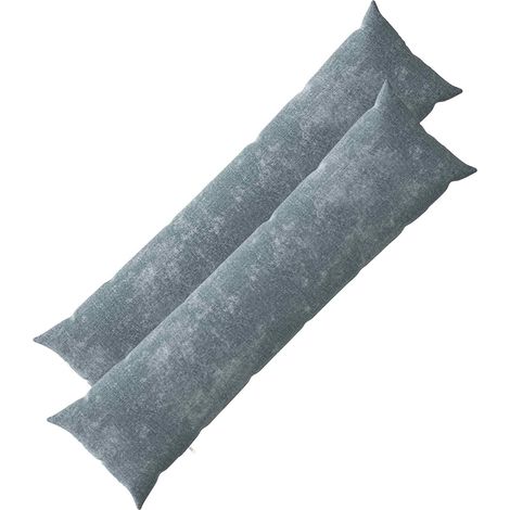 Housse de coussin HEERLEN Bleu clair 40 x 145 cm Tissu Chenille vidaXL (1/5)