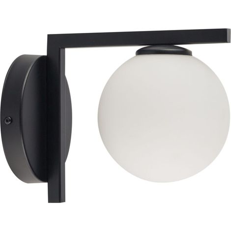 Applique moderna nera sfera bianca Andy G9 12W Sigma (1/2)