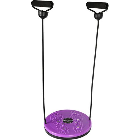 Disque de torsion magnétique pour taille, massage des pieds, amincissement, grandes zones à picots, planche pivotante avec corde, violet (1/5)