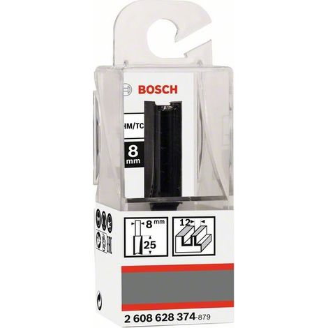 2608628374 - Fresa dritta, 8 mm, D1 12 mm, L 32 mm, G 62 mm 8 mm, D1 12 mm, L 32 mm, G 62 mm