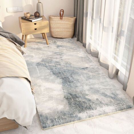 Shaggy à Poils Ras Carpette Non Excrétion Fluffy Tapis Moderne TapisDurable Antidérapant Tapis de Porte pour Salon Chambre Chambre D'enfant Entrée Déco-G60160cm (1/4)