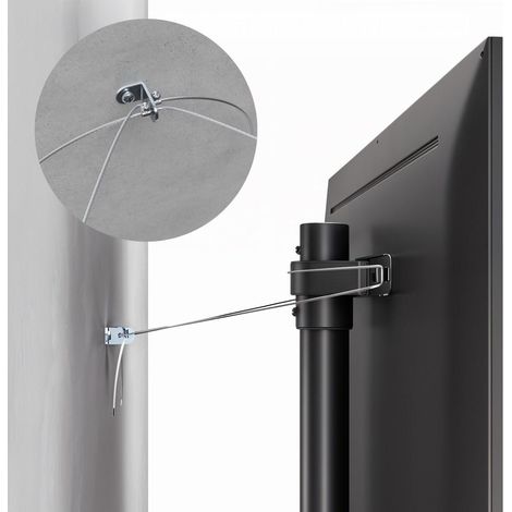 Maclean MC 494 soporte para televisión negro 84,5 cm de ancho
