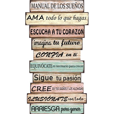 Signes Grimalt Placa De Metal Adorno Pared Adorno Pared Placas Metal Marrón 1x25x45cm 33612