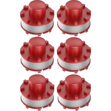 Bobine de fil de rechange, compatible avec Einhell GE-CT 36/30Li E, accessoires de débroussailleuse, 3405096 (6 bobines de rechange) (1/4)