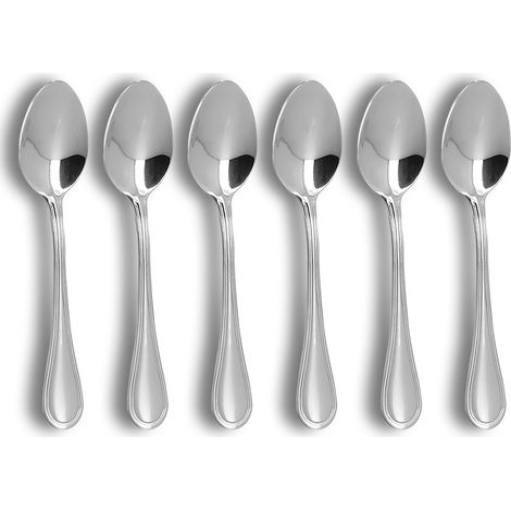 Lot de 6 cuillères à dessert en acier inoxydable, FILLA (1/3)
