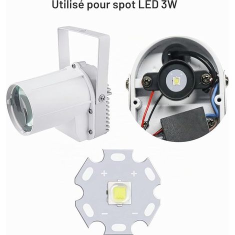 LED Bulbs Blue Beads Pixel Module Blue Light Small Lampon Aluminum Heat Sink PCB for Pinspot Projector (1/3)