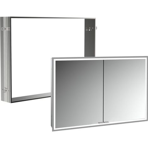 Kronenbach Cube 2.0 Spiegelschrank 100 cm mit Einbaurahmen, 2-türig (1/5)