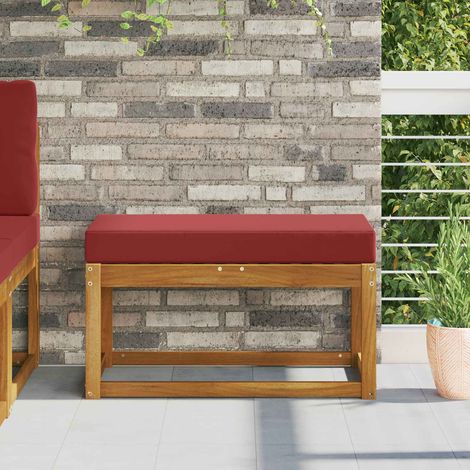 Sitzkissen für Outdoor Weinrot 80 x 40 x 8 cm 100 % Polyester (1/5)