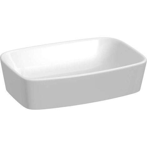 Jika Lyra plus - Aufsatzwaschbecken, 55x38 cm, ohne Überlauf, ohne Hahnloch, weiß H8183830001121 (1/2)