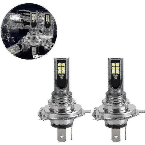 Ampoules LED H4/9003 pour phares de voiture, ampoules LED H4 lumineuses (1/4)