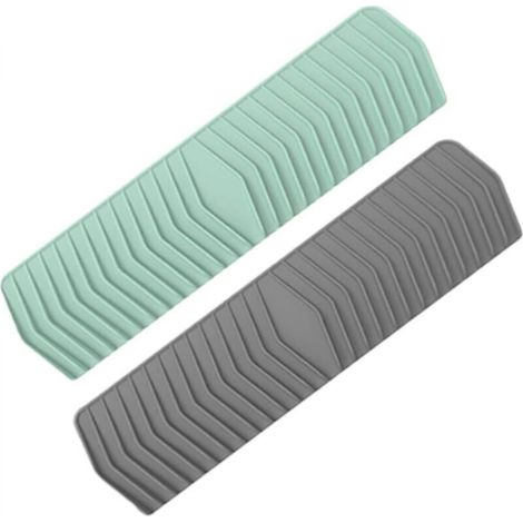 Lot De 2 Porte- en Silicone pour Salle De Bain Égouttoir À Vaisselle en Maille Bac À en Silicone Bac À Auto-Drainant Bac À Éponge pour Évier De Cuisine Gel (1/4)