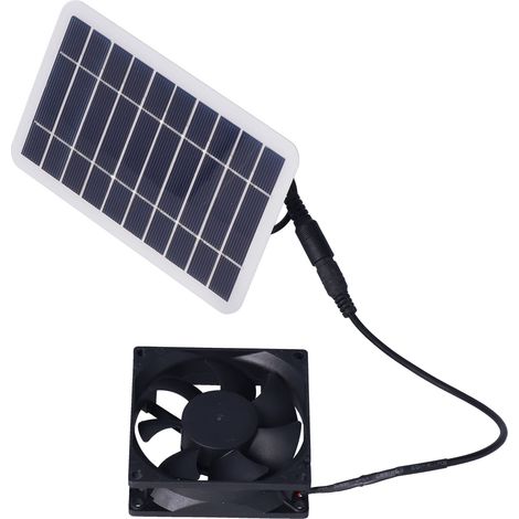 Ventilateur Solaire 2.5W pour Élevage et Culture Extérieure - Panneau Solaire pour Animaux et Plantes (1/5)