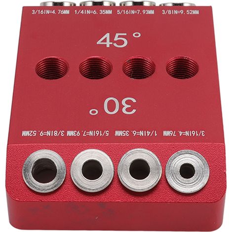 Perceuse multi-angle 30/45/90 degrés, guide de perçage pour bois, outil de bricolage avec poinçon de localisation (1/5)