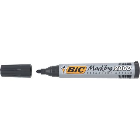BIC Marking 2000 marqueur indélébile Pointe ogive Noir 12 pièce(s) (1/2)