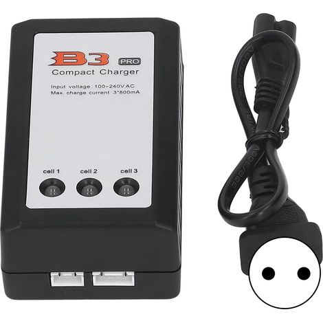 Chargeur batterie lithium rapide équilibrage protection surcharge compact B3 AC 110240V prise UE (1/5)