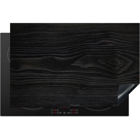 PROTECTION PLAQUE INDUCTION Noir - aspect bois Cuisine Accessoire 80x52 cm (1/5)