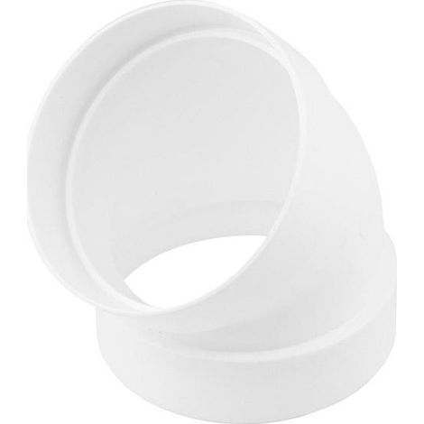 Coude rond en PVC 45º Ø150 mm – Accessoire pour l'extraction de fumées et de gaz – Conduit de ventilation et d'évacuation (1/5)
