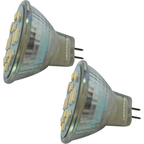 x GU4 MR11 LED Spotlight 6W MR11 12 SMD 5730 570 DC 12V Warm