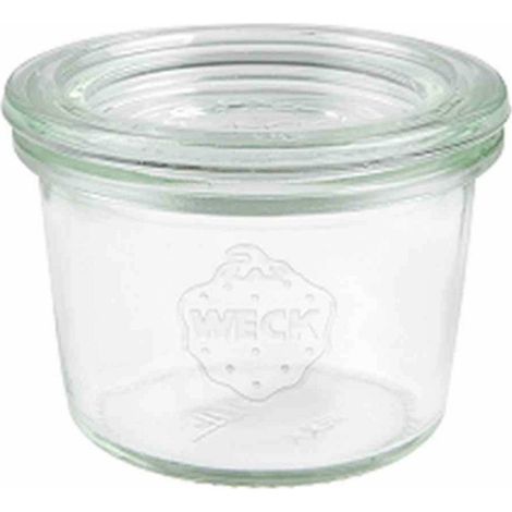 WECK 80 Mini contenitore in vetro da 12 pz. 80 ml senza anelli e graffette