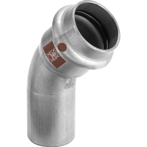 Viega Curva Temponox a 45 gradi, d 42mm acciaio inossidabile modello 1726.1, 810016