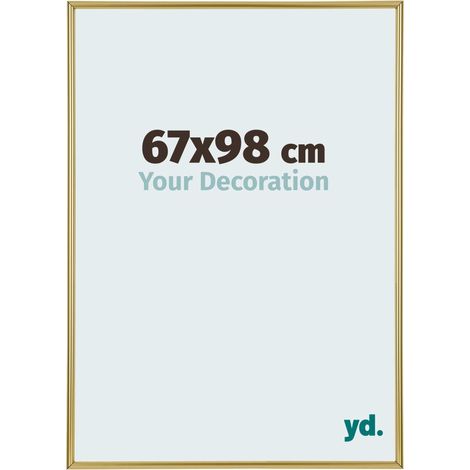 yd. - Cadre photo 67x98 - Or - Plastique - Annecy