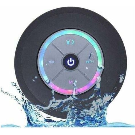 Haut-parleur de douche Bluetooth, radio de douche IPX7 Bluetooth avec radio FM entièrement étanche, haut-parleur mains libres, la plage, la douche et la maison (1/5)
