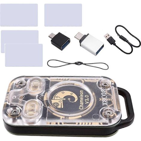 Chameleon V3.0 RFID-Chip-Emulator-Lesegerät + 4 UID-Karten, 125 kHz, 13,56 MHz, Smart-ID-Kartenkopierer, NFC-Duplikator (1/5)