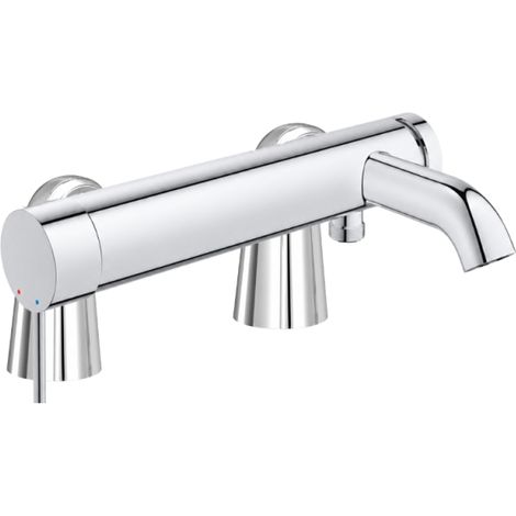 Mezclador mecánico de baño Grohe Essence con tubos de alimentación Idro'Flex (1/4)