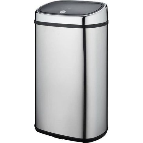 papelera de acero inoxidable 60l - bat-58ls09-b ss - kitchen move -