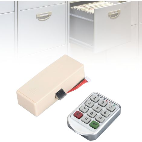 Cerradura electrónica digital de combinación – Cerradura electrónica para armario, ropero, zapatero, mesita de noche – Aleación de zinc, fácil instalación (1/5)