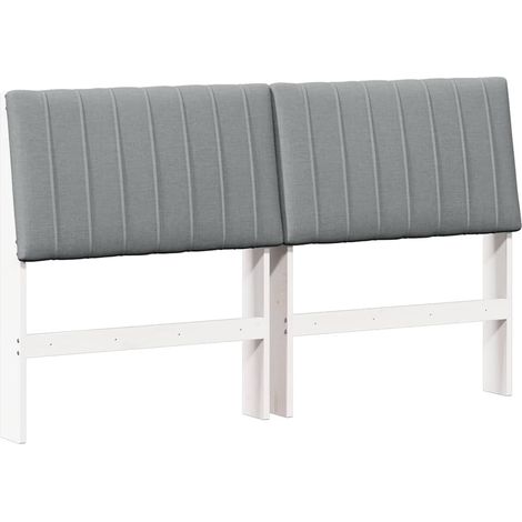 Maison Exclusive - Cabecero tapizado Gris Claro 160 cm Madera de