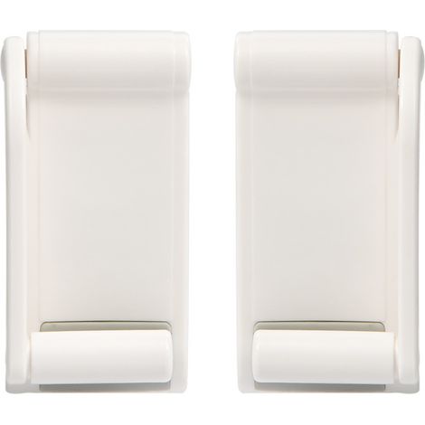 2pcs Porte-Papier Ménager Rangement Cuisine Serviette de Toilette Étagère Distributeur Salle de Bain Réglable Rouleau Magnétique Support Mural (1/4)