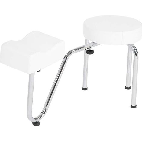 Repose-Bras en Cuir PU, Coussin de Pied de Pédicure, Chaise Ergonomique et Design, (White) (1/4)