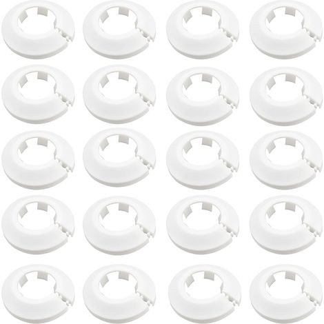 ZOLGINAH 20 Piezas Cubiertas para Tubos de Radiador - Rosas de Cubierta - Rosas de Cubierta de Radiador - para Cubiertas de Radiador - Blanco (1/5)