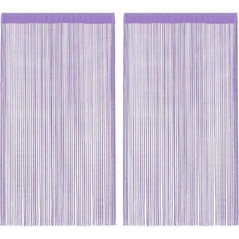 Rideaux à lanières 2 pcs violet 140x250 cm (1/5)
