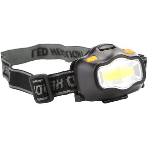 Lampe Frontale Led Cob Blanche Étanche Réglable 90 Degrés Pour Vélo Camping Chasse Pêche Bricolage - 1 Pièce (1/5)