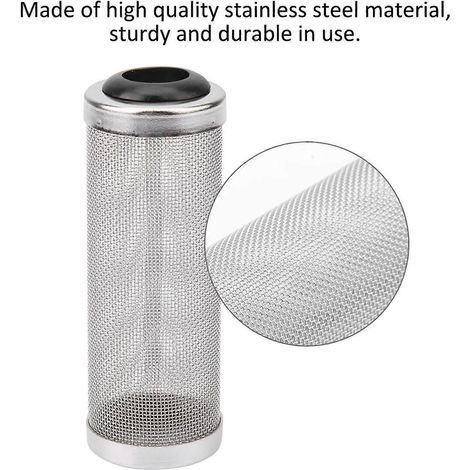 Couvercle de filtre en maille d'acier inoxydable de 12 mm pour aquariums et bassins à poissons (1/5)