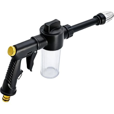 Pulvérisateur pour lavage auto — Pompe de nettoyage haute pression avec flacon distributeur et buse réglable Adapté aux voitures, camions et au nettoyage du jardin (1/5)