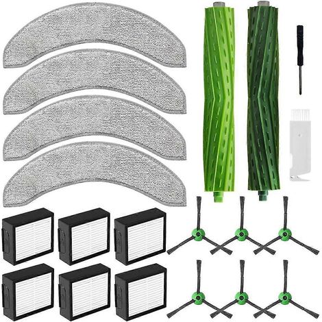 Compatible avec les pièces de rechange modulaires J7+/J9+ : brosse principale/brosse latérale, filtre HEPA, kit de nettoyage (1/5)