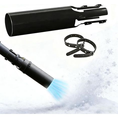 Souffleur d'air - Amplificateur de puissance éolienne pour souffleur à feuilles - Extension de buse turbo - Embout de souffleur avec cordon de serrage - Embout universel pour une buse de moins de 7 cm (1/5)