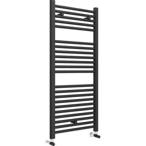 LAZZARINI Scaldasalviette Termoarredo Nero Dritto 1110 X 500 Mm (1/2)