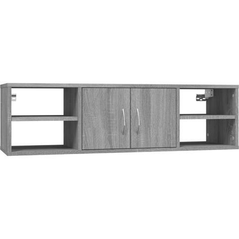 Maison Exclusive - Wandregal Grau Sonoma 102x30x29 cm Holzwerksto