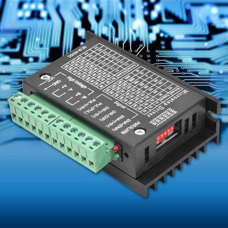 TB6600 Aluminium-Schrittmotortreiber, Hochgeschwindigkeits-Schrittmotortreiber mit optischer Isolation für NEMA 17/23/34, 4,0 A, 42 V DC (1/5)