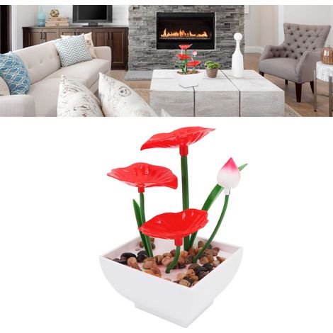 Décoration d'intérieur à faire soi-même : fontaine d'intérieur à poser, idéale pour un bureau ou un salon. Alimentation : 220-240 V (norme européenne). (1/5)