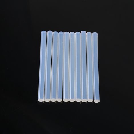 Packung mit 10 Heißklebesticks (7 mm x 100 mm) für elektrische Bastelklebepistolen, Nachfüllpackung, manuelle Anwendung (1/5)