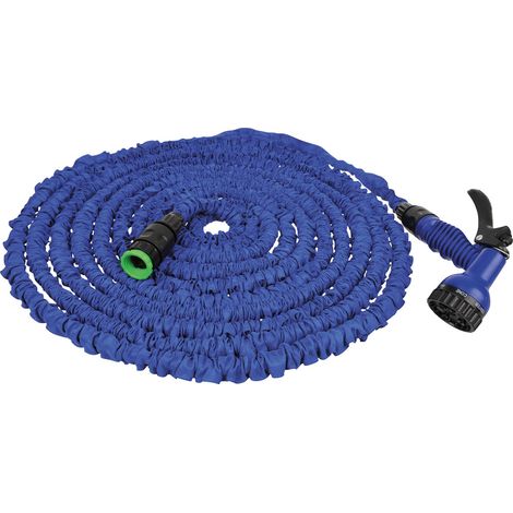 Gartenschlauch Cartrend 10386 ausziehbar 5 bis 15 m 7 Strahlarten