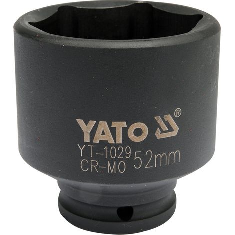 Schlagsocket 1/2" 6-kant 52 mm für Radnaben