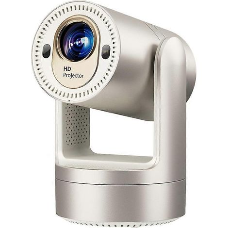 Projecteur Full HD 1080p compatible 200 ANSI Android 9.0, mise au point automatique et électrique, batterie intégrée, argenté, prise UE (1/5)