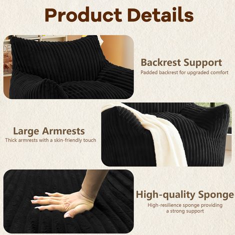 Fauteuil long incurvé avec pouf assorti, assise ergonomique, style moderne pour salon, ensemble 2 pièces, harmonie parfaite avec votre intérieur. (1/5)